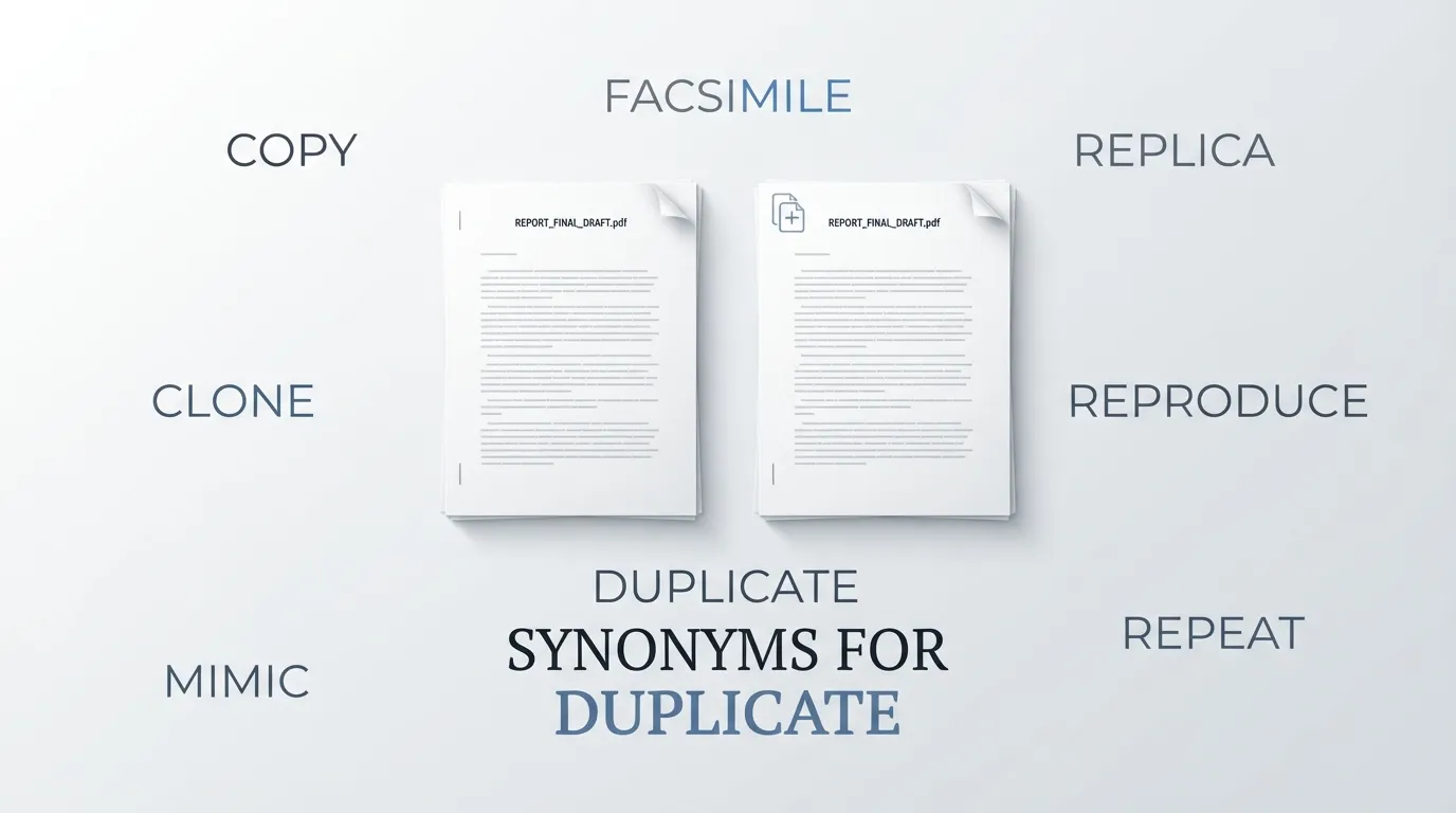 synonyms for duplicate