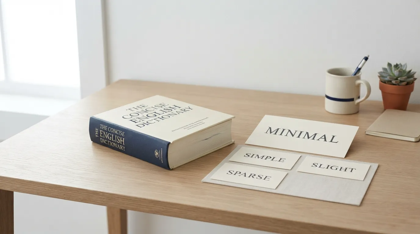 synonyms for minimal