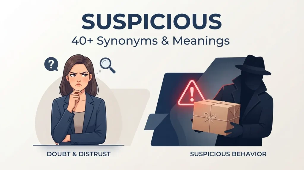 synonyms of suspicious