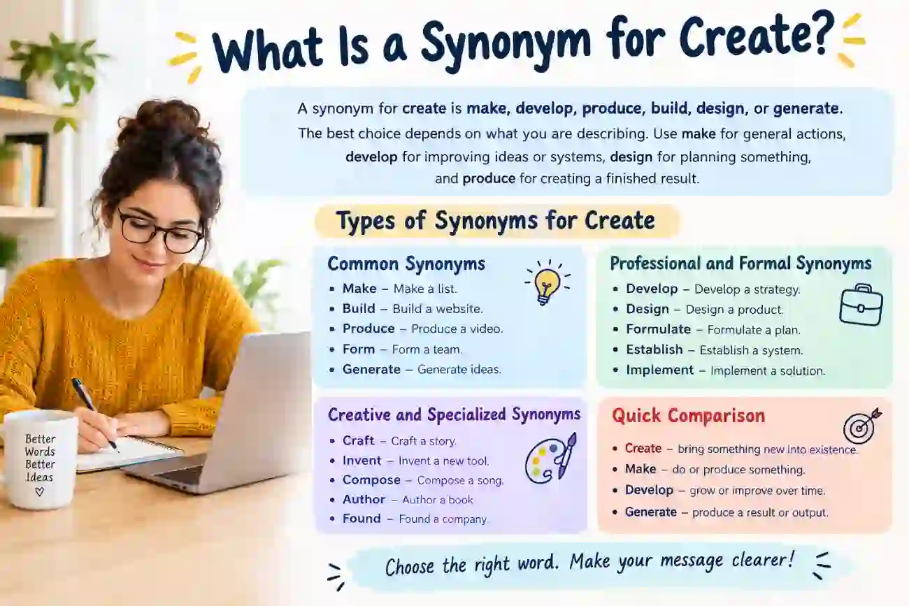 what is a synonym for create
